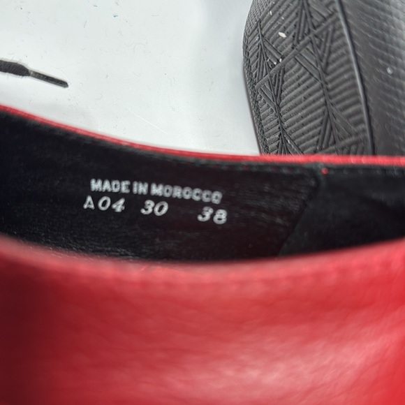 Dansko Women’s Red Pebbled Leather Lace Up Oxford Shoes Morocco S-311 Sz 38 EU - Picture 8 of 10